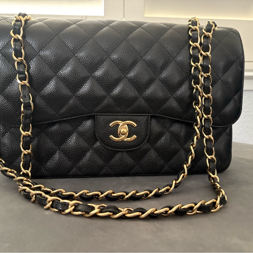 New Authentic Chanel Double Flap Large